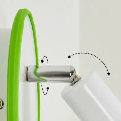 Applique murale Cabri LED Chrome, Vert, Blanc, 1 lumière