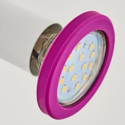 Applique murale Cabri LED Chrome, Lila, Blanc, 1 lumière