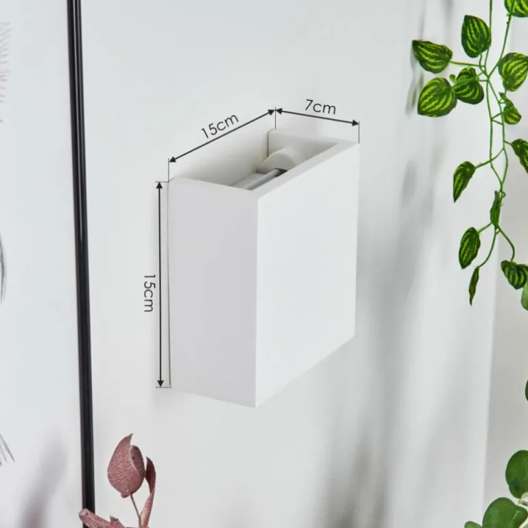 Applique murale Calama Blanc, 1 lumière