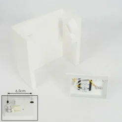 Applique murale Calama Blanc, 1 lumière