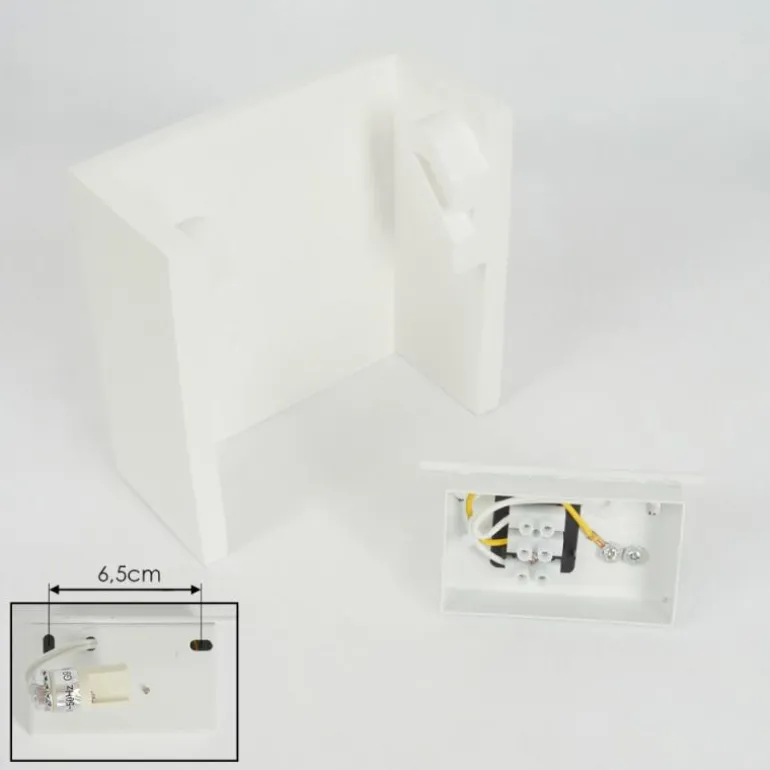 Applique murale Calama Blanc, 1 lumière