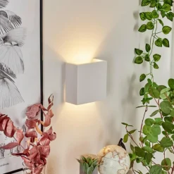 Applique murale Calama Blanc, 1 lumière