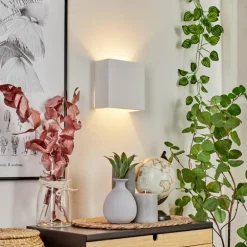 Applique murale Calama Blanc, 1 lumière