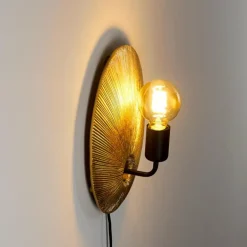 Applique murale Calcasieu Noir doré, 1 lumière