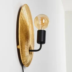 Applique murale Calcasieu Noir doré, 1 lumière
