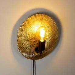 Applique murale Calcasieu Noir doré, 1 lumière