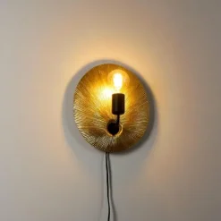 Applique murale Calcasieu Noir doré, 1 lumière