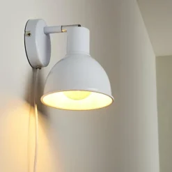 Applique murale Caney Blanc, 1 lumière