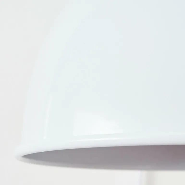 Applique murale Caney Chrome, Blanc, 1 lumière