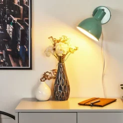 Applique murale Caney Chrome, Vert, 1 lumière