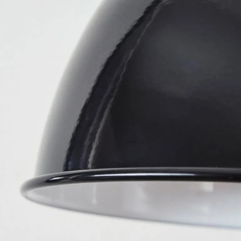 Applique murale Caney Chrome, Noir, 1 lumière