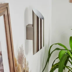 Applique murale Cann LED Nickel mat, 2 lumières