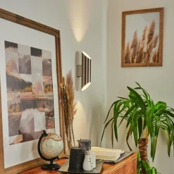 Applique murale Cann LED Nickel mat, 2 lumières