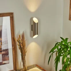 Applique murale Cann LED Nickel mat, 2 lumières