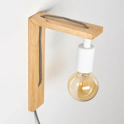 Applique murale Canoe Bois clair, 1 lumière