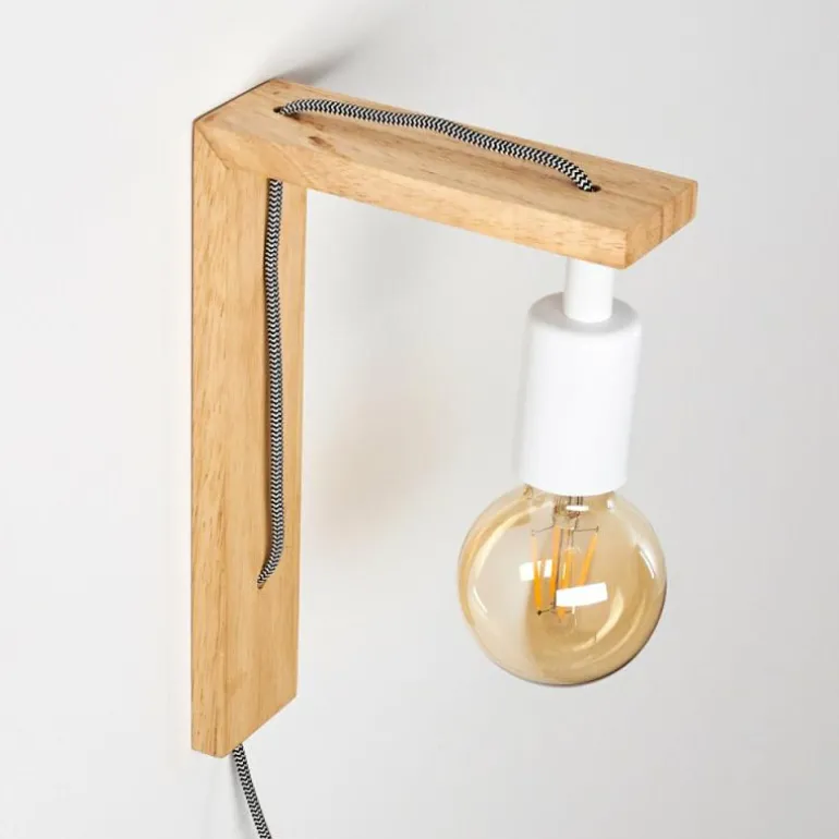 Applique murale Canoe Bois clair, 1 lumière