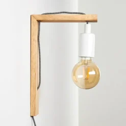 Applique murale Canoe Bois clair, 1 lumière