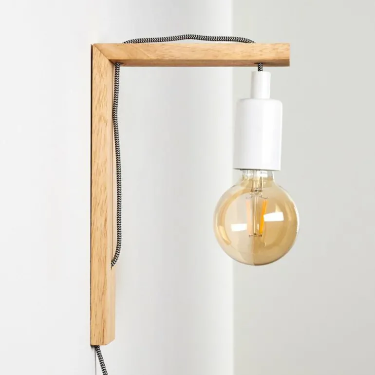 Applique murale Canoe Bois clair, 1 lumière