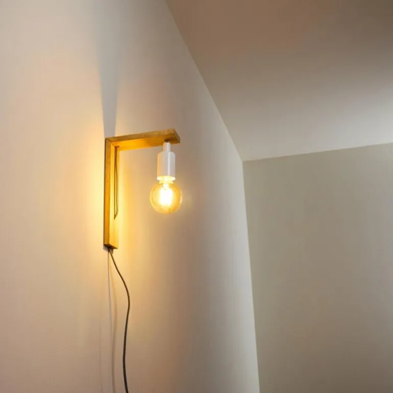 Applique murale Canoe Bois clair, 1 lumière