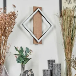 Applique murale Cascade LED Brun, Couleur bois, Noir, 1 lumière