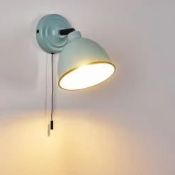 Applique murale Catharine Bleu, Noir, 1 lumière