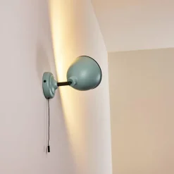 Applique murale Catharine Bleu, Noir, 1 lumière