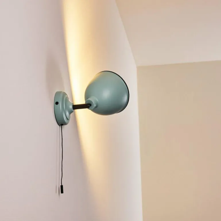 Applique murale Catharine Bleu, Noir, 1 lumière