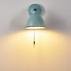 Applique murale Catharine Bleu, Noir, 1 lumière