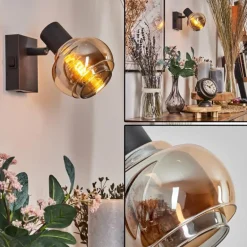 Applique murale Cevio Noir, 1 lumière