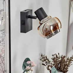 Applique murale Cevio Noir, 1 lumière