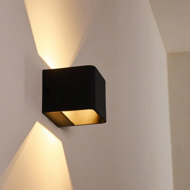 Applique murale Chuitna LED Noir, 1 lumière