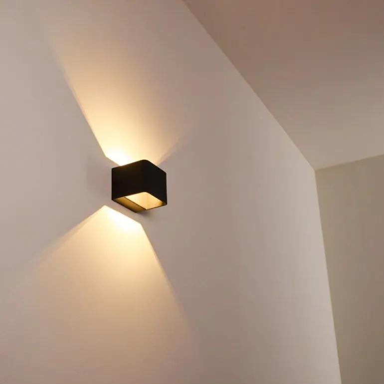 Applique murale Chuitna LED Noir, 1 lumière