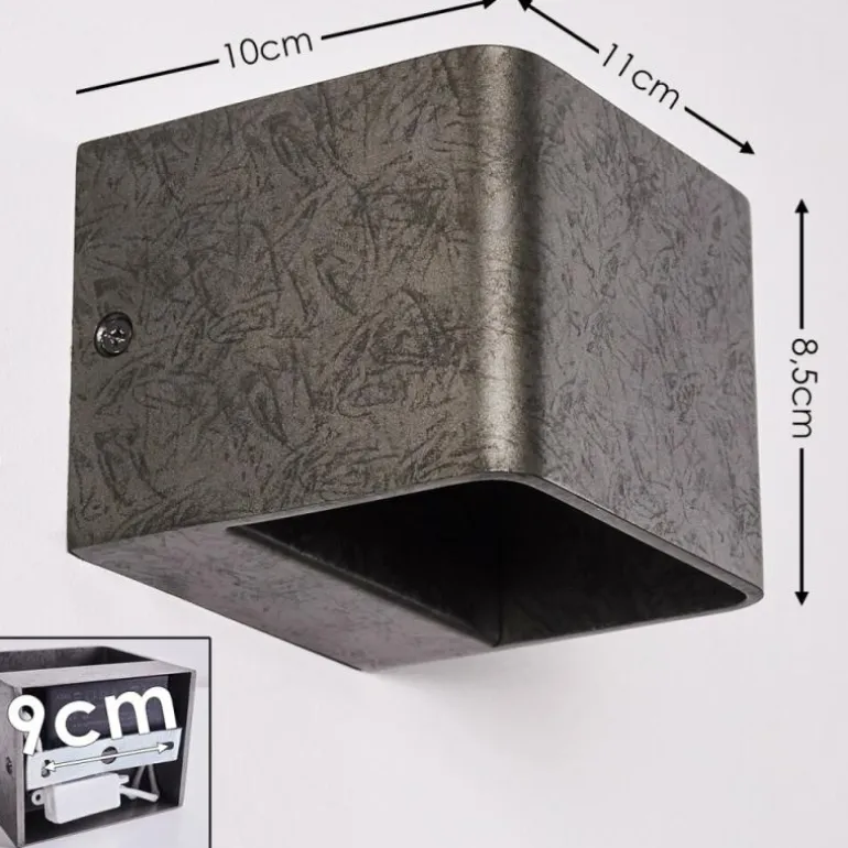 Applique murale Chuitna LED Nickel mat, 1 lumière