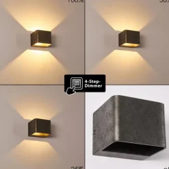 Applique murale Chuitna LED Nickel mat, 1 lumière