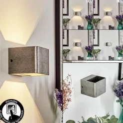 Applique murale Chuitna LED Nickel vieilli, 1 lumière