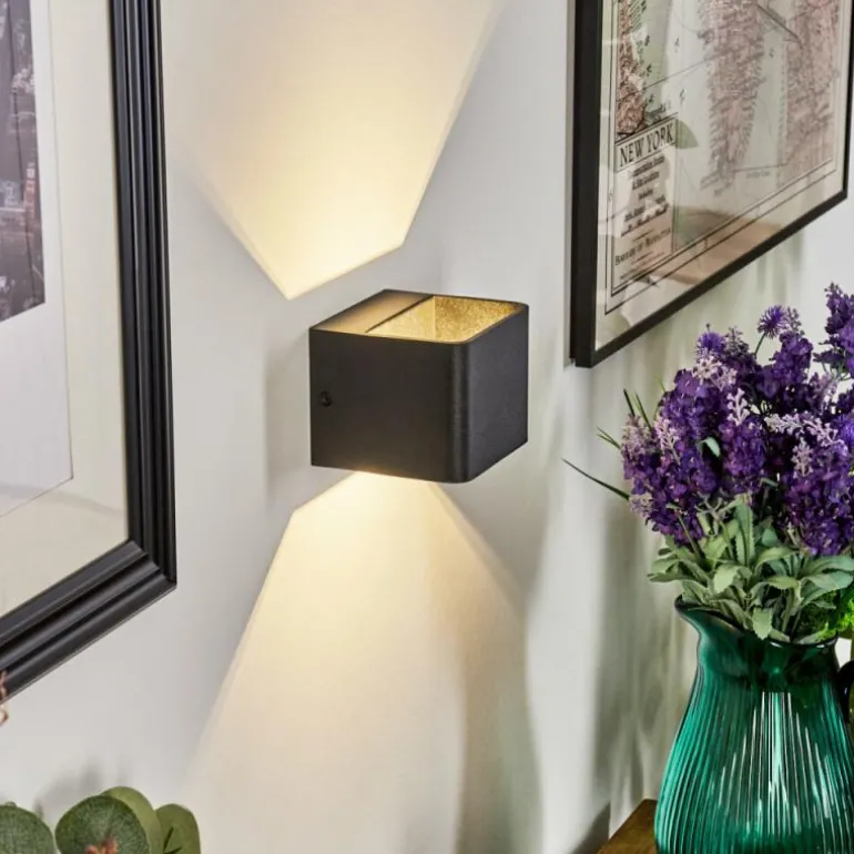 Applique murale Chuitna LED Noir, 1 lumière