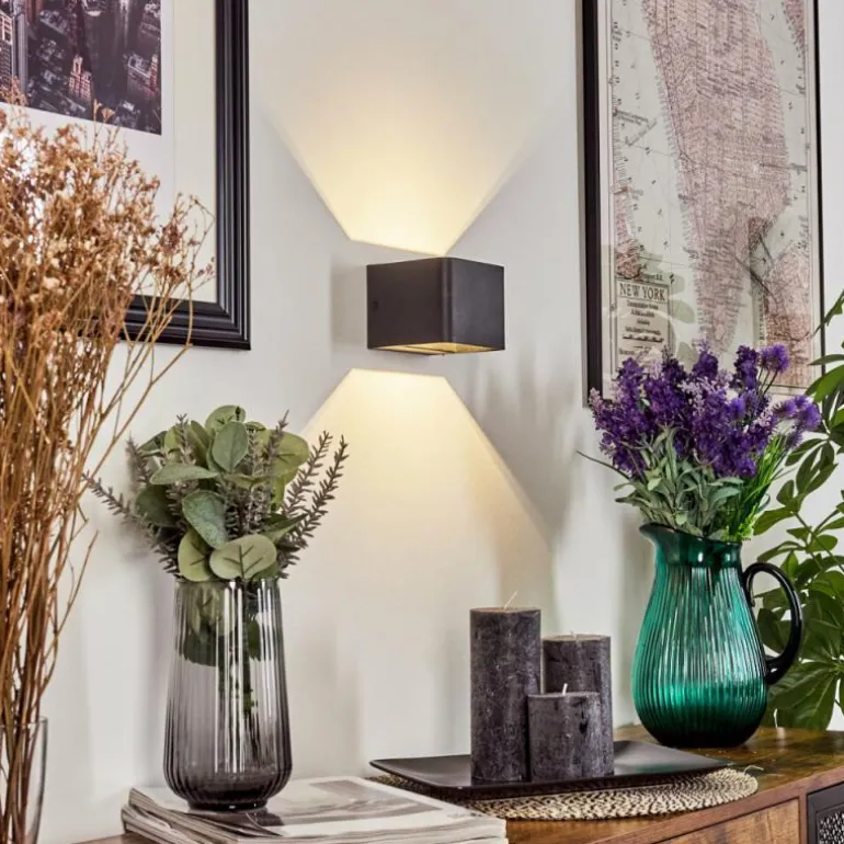 Applique murale Chuitna LED Noir, 1 lumière