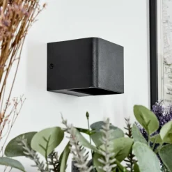 Applique murale Chuitna LED Noir, 1 lumière