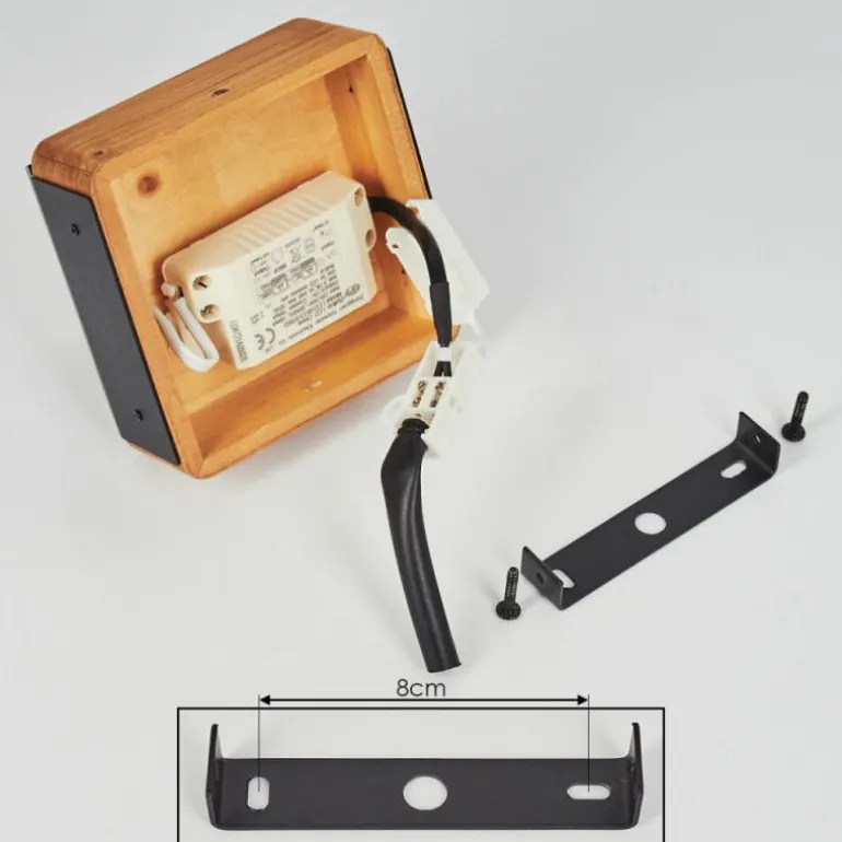 Applique murale Clarens LED Écru, Noir, 1 lumière