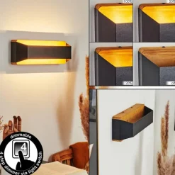 Applique murale Clarens LED Écru, Noir, 1 lumière