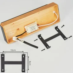 Applique murale Clarens LED Écru, Noir, 1 lumière