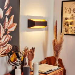 Applique murale Clarens LED Écru, Noir, 1 lumière