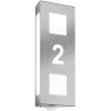 Applique murale CMD Aqua Trilo Acier inoxydable, 2 lumières, Détecteur de mouvement