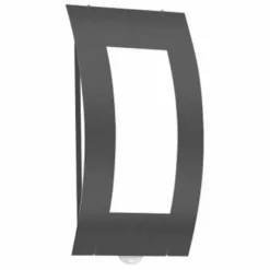 Applique murale CMD Aqua Quadrat Anthracite, 1 lumière, Détecteur de mouvement