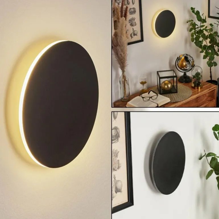 Applique murale Comallo LED Noir, Blanc, 1 lumière
