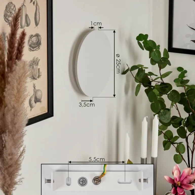 Applique murale Comallo LED Blanc, 1 lumière