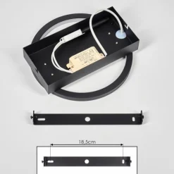 Applique murale Cornol LED Écru, Noir, 1 lumière