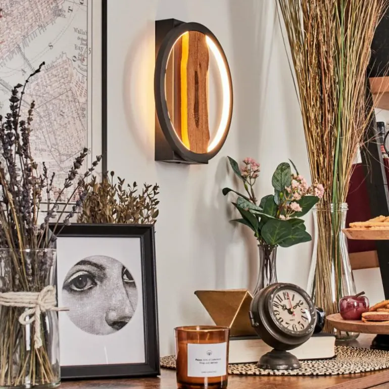 Applique murale Cornol LED Écru, Noir, 1 lumière