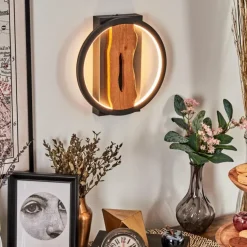 Applique murale Cornol LED Écru, Noir, 1 lumière