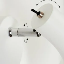 Applique murale Corralcay Chrome, Blanc, 1 lumière